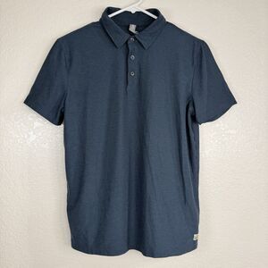 Vuori Srato Tech Polo Shirt Men SMALL Navy Blue Performance Casual Athletic V188
